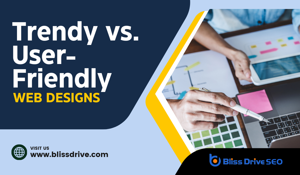 Trendy vs. User-Friendly Web Designs - two people working on web design, one is holding a pen while the other one is holding a tablet