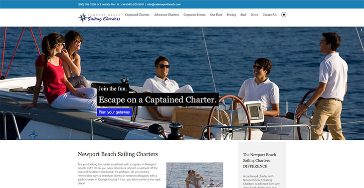 Newport Beach Sailing Charters Cover