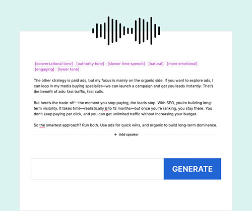 Bliss Drive AI Creative Process Step 2 AI Generation
