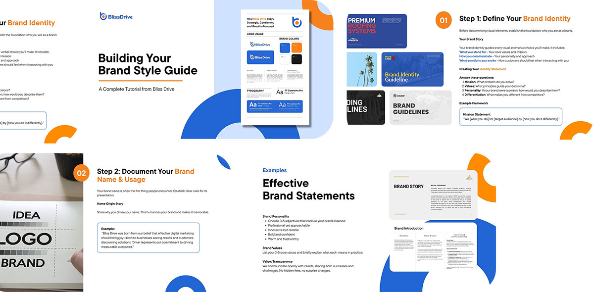 Bliss Drive Branding Guidelines - What's Inside