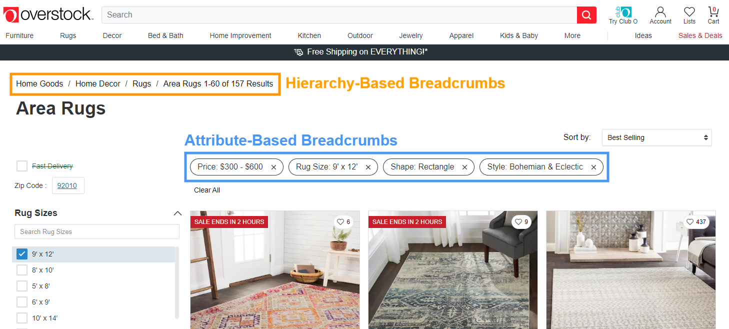 Types of Breadcrumbs - Good Web Design Impact