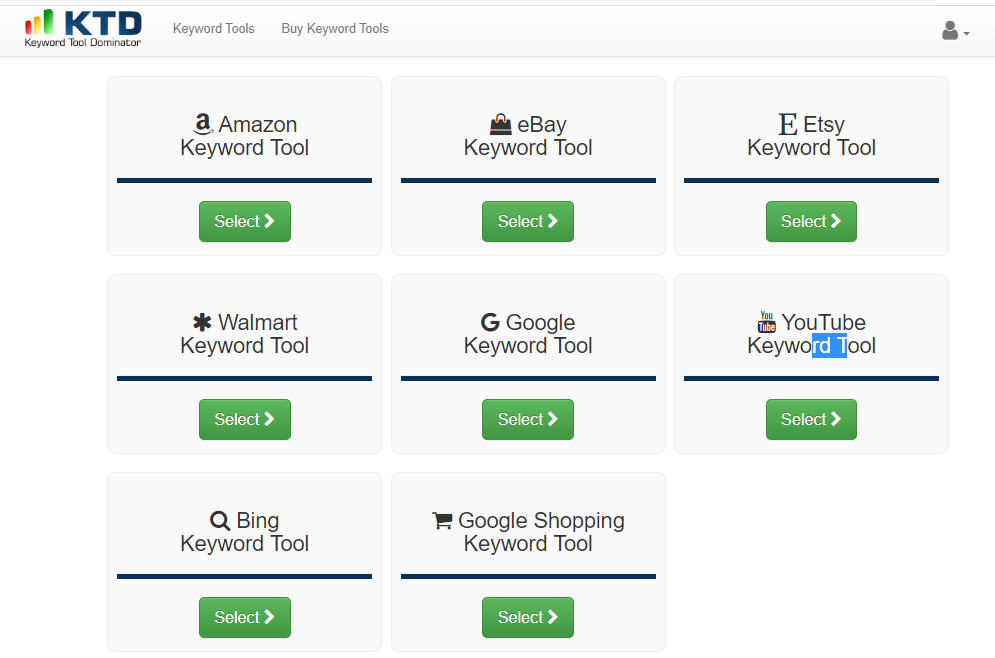 a screenshot of keyword tool dominator for massive ecommerce sites and search engines